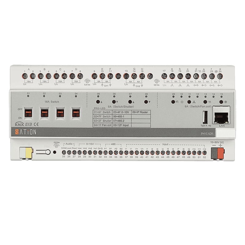 0te8.png KNX Room Control Unit Plus with Audio DIN Rail RM0449.1611 — Sation - imagine 1