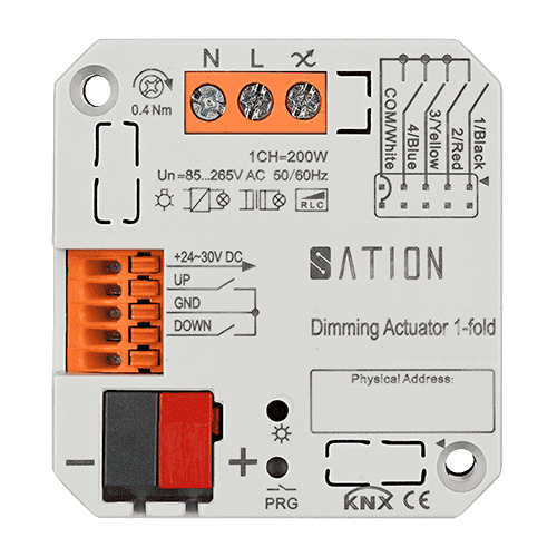 8agq.png KNX Dimming Actuator 1-Channel 200W Flush-Mounted DM0101.0210 — Sation - imagine 1