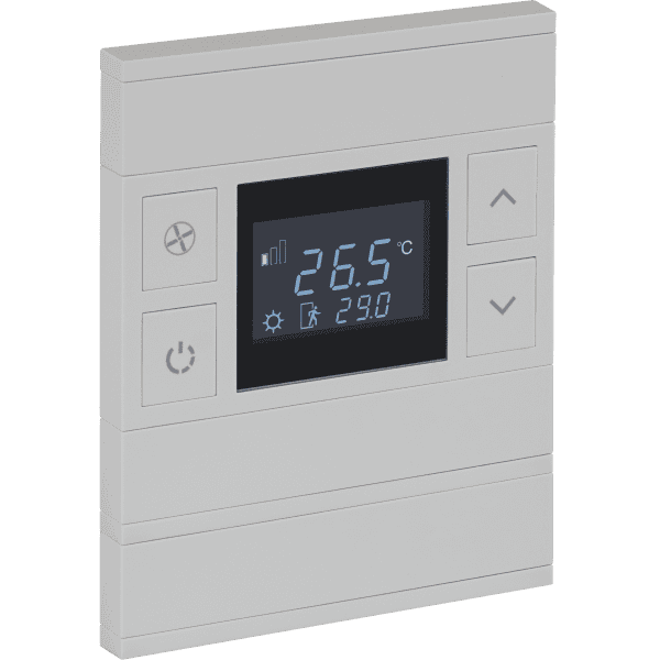 oria-glass-thermostat-switch-3-fold-mustang-gray-black-glass-no-status.png KNX Room Thermostat 3-Button Oria Push Black INT-OT3-030100 — EAE - imagine 1