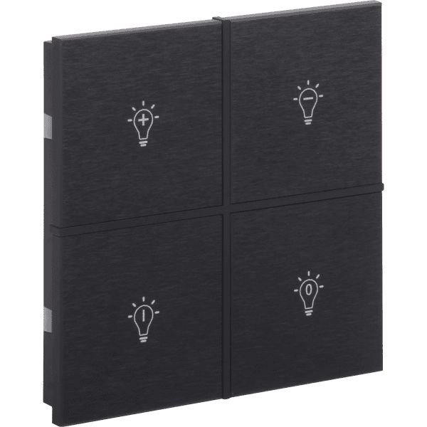 rosa-2-fold-anthracite-switch-status-icon.png KNX Push Button 2-Button Rosa Metal Touch Anthracite INT-RMS2-0100B1 — EAE - imagine 1