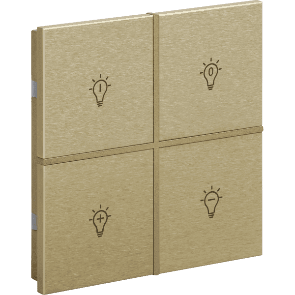 rosa-2-fold-gold-switch-status-icon.png KNX Push Button 2-Button Rosa Metal Touch Gold INT-RMST2-0600B1 — EAE - imagine 1