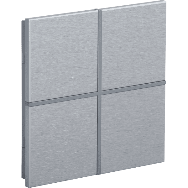 rosa-2-fold-natural-switch-status-no-icon.png KNX Push Button 2-Button Rosa Metal Touch Natural INT-RMS2-0400B0 — EAE - imagine 1