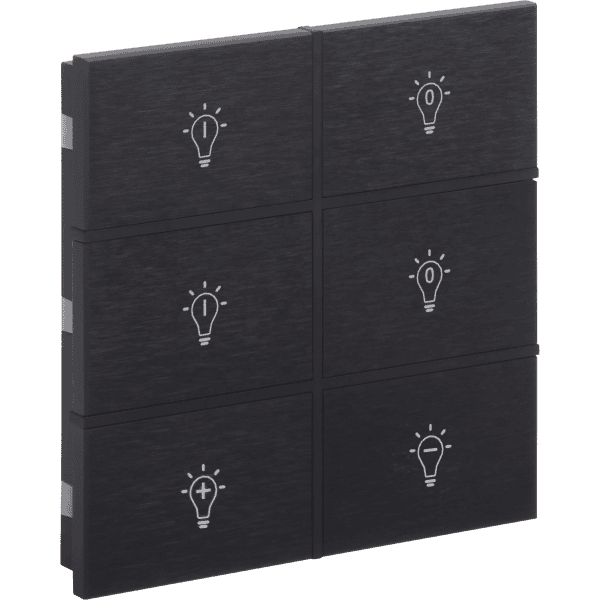 rosa-3-fold-anthracite-switch-status-icon.png KNX Push Button 3-Button Rosa Metal Touch Anthracite INT-RMS3-0100B1 — EAE - imagine 1