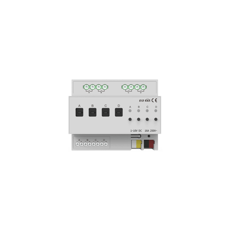 4973e3ff5151b60594f5d6ae6be2d9ad_Letour,_Knx_Dimming_Actuator_4_fold_1-10v,_Smart_HOME,_KNX_Technology_7842 Actuator Dimmer KNX 4 Canale 1-10V Sina DIN KNX LY/T0416411J Letour