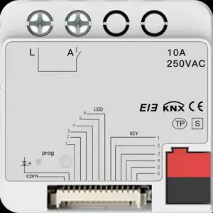 Actuator Comutare KNX 1 Canal 10A Ingropat KNX LY/K0110411F Letour