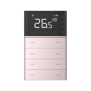 Termostat KNX T10S 8 Taste cu Display Alb KNX LY/KW0308T10ST EN PC WHITE STRAIGHT Letour