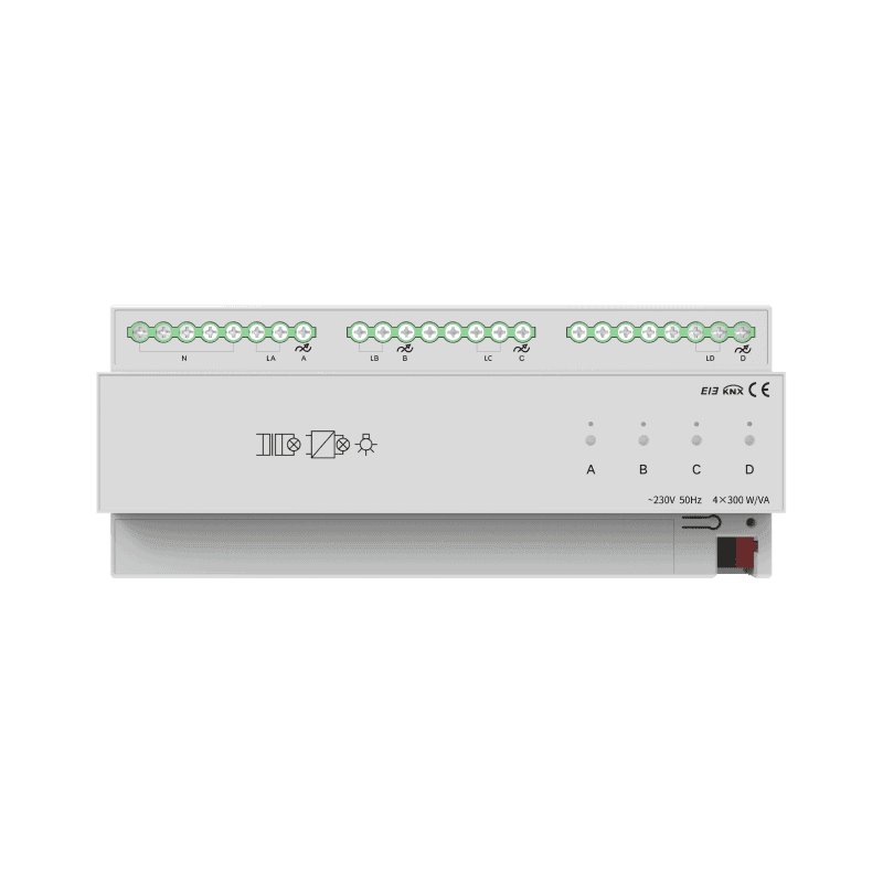 c81f970620d33b7df9437880d8c0ae5f_Letour,_Knx_Dimming_Actuator_4_fold_300W_SCR_module,_Smart_HOME,_KNX_Technology_7843 Actuator Dimmer KNX 4 Canale 300W SCR KNX LY/T0403412T Letour