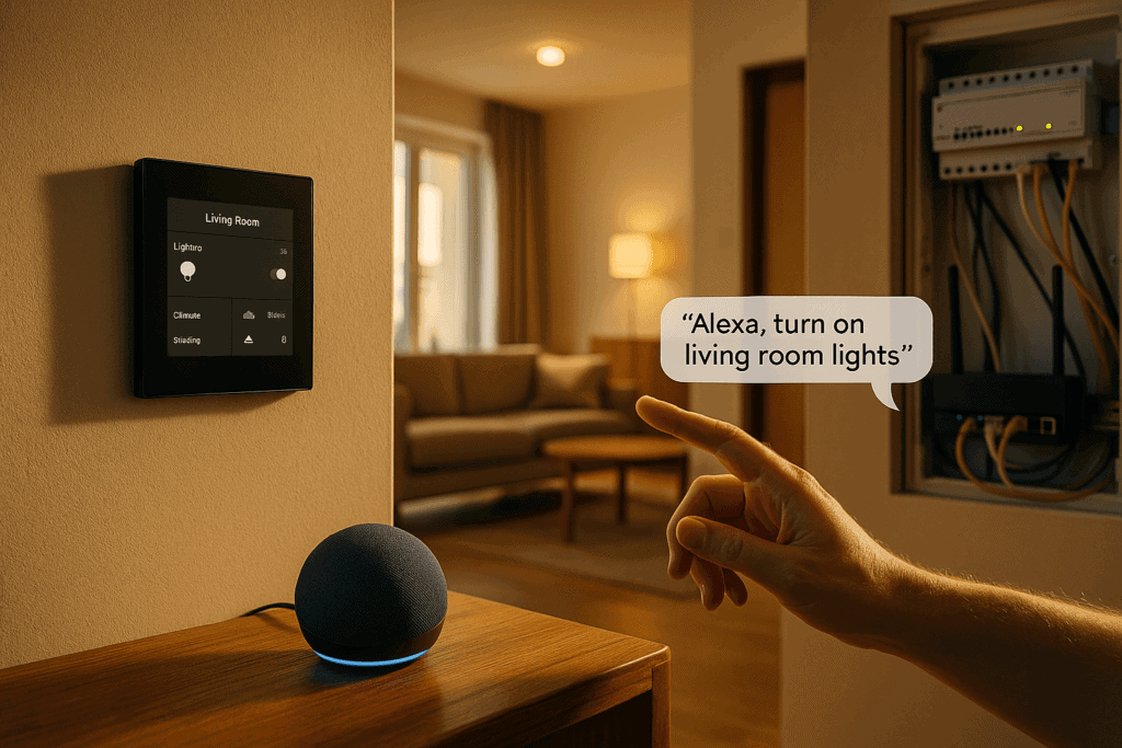 integrare alexa knx casa smart