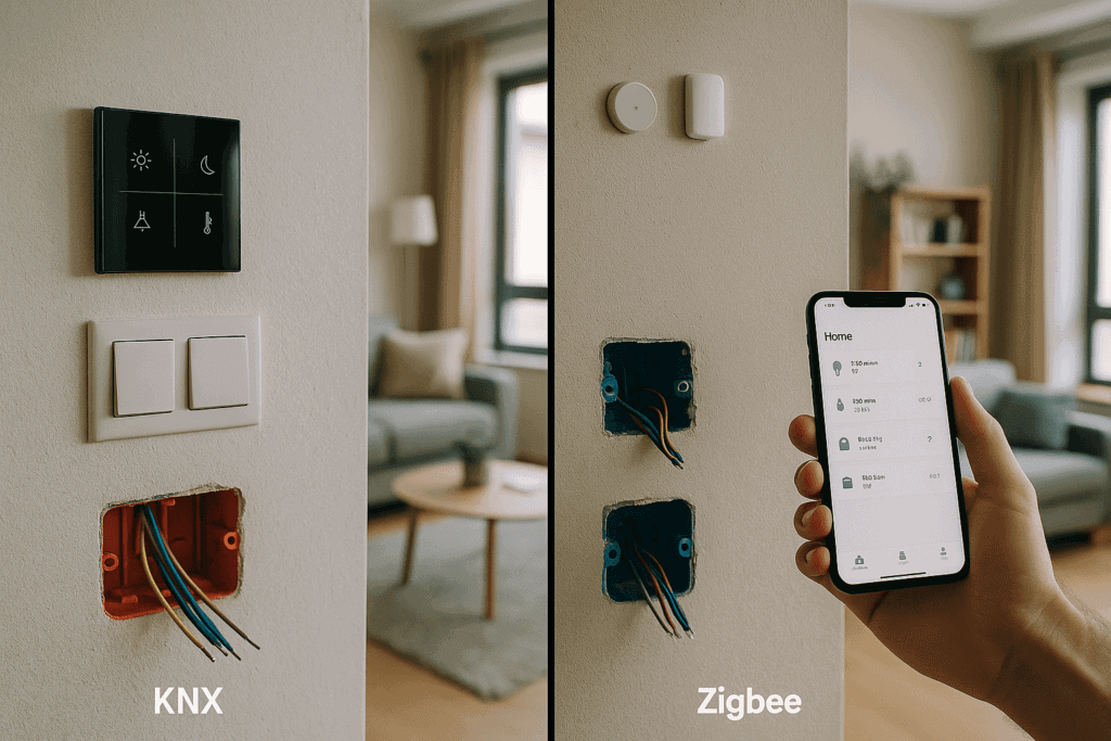 knx vs zigbee diferente casa locuita
