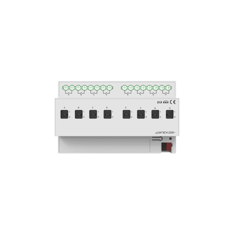 6168_0-scaled-1.png 8-Fold Switch Actuator 16A Multi-Functional with KNX Secure – DIN Rail KNX LY/K0810413D Letour