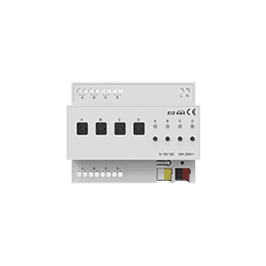 KNX 4-Channel 0-10V Dimming Module (KXAC-B1DV4) KNX KXAC-B1DV4 Akubela