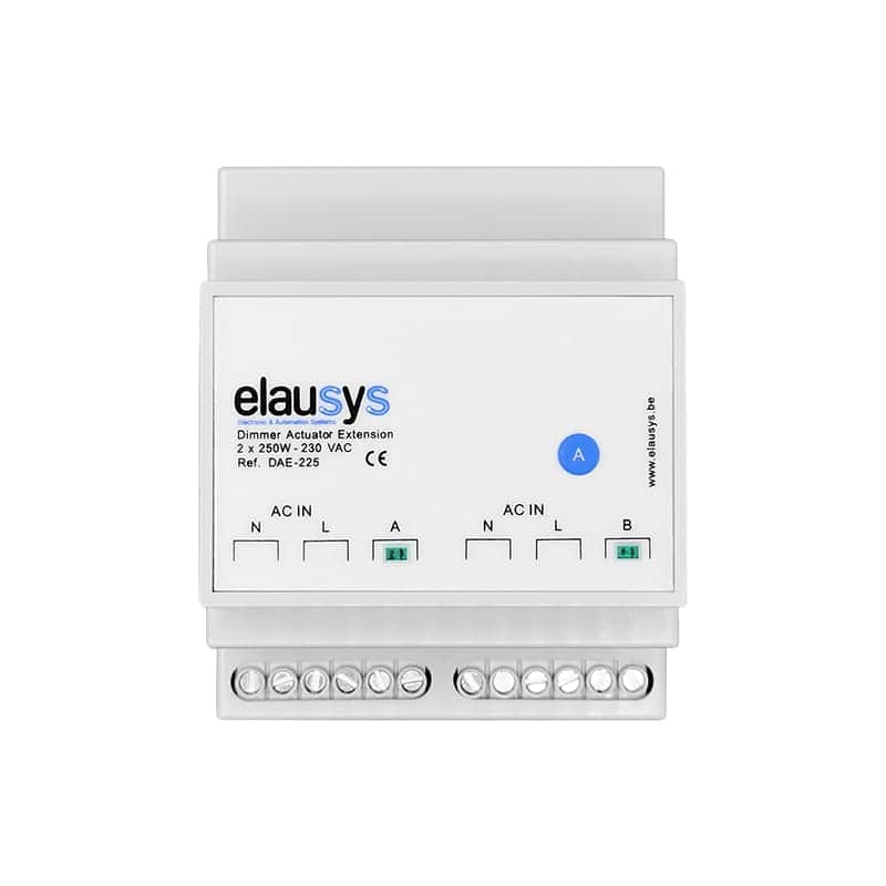 elausys-dae-225.jpg KNX Dimming Actuator Extension 2x250W DAE-225 — Elausys - imagine 1