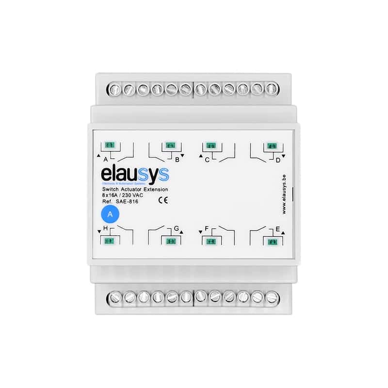elausys-sae-816.jpg KNX Switch Actuator Extension 8-Channel 16A SAE-816 — Elausys - imagine 1