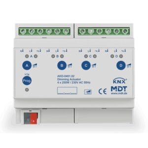 KNX Dimming Actuator 4-channel 6SU MDRC 250W Power Measurement KNX AKD-0401.02 MDT