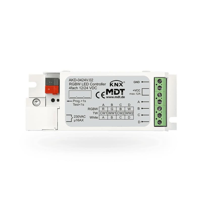 AKD-0424V.02-square-800 KNX LED Controller 4-channel 3/6A RGBW KNX AKD-0424V.02 MDT