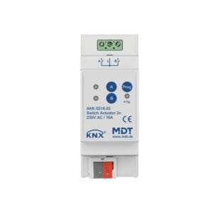 KNX Switch Actuator 2-channel 2SU MDRC 16A KNX AKK-0216.03 MDT