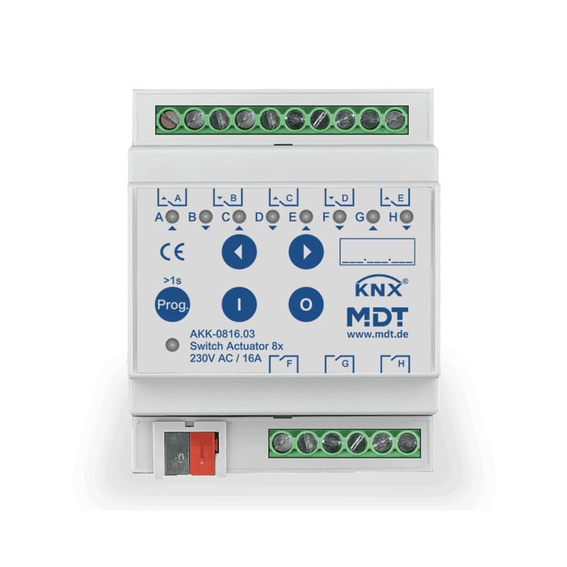 AKK-0816.03-square-800 KNX Switch Actuator 8-channel 4SU MDRC 16A KNX AKK-0816.03 MDT