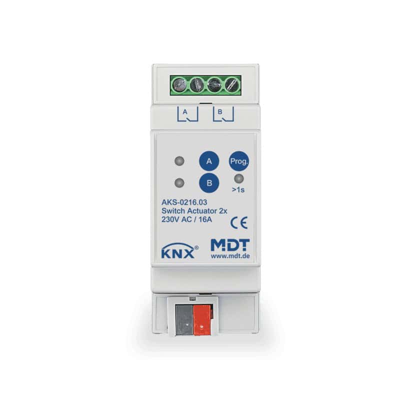AKS-0216.03-square-800 KNX Switch Actuator 2-channel 2SU MDRC 16A C-load KNX AKS-0216.03 MDT