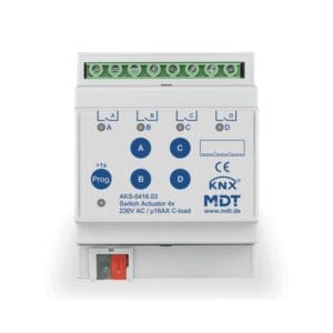 KNX Switch Actuator 4-channel 4SU MDRC 16A C-load KNX AKS-0416.03 MDT