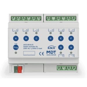 AKS-0816.04S KNX Switch Actuator 8-Channel 16 A Secure KNX AKS-0816.04S MDT