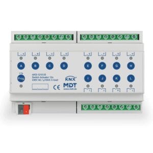 KNX Switch Actuator 12-channel 8SU MDRC 10A C-load KNX AKS-1210.03 MDT