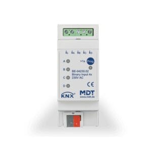KNX Binary Input 4-channel 2SU MDRC 230V AC KNX BE-04230.02 MDT