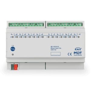 KNX Binary Input 16-channel 8SU MDRC 230V AC KNX BE-16230.02 MDT