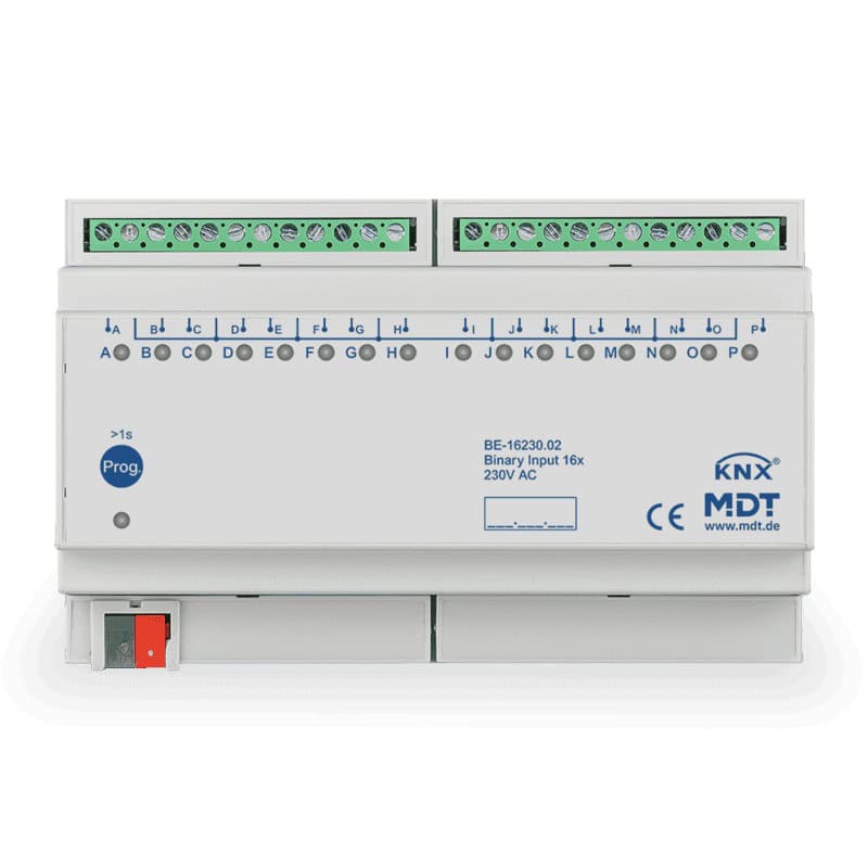 BE-16230.02-square-800 KNX Binary Input 16-channel 8SU MDRC 230V AC KNX BE-16230.02 MDT