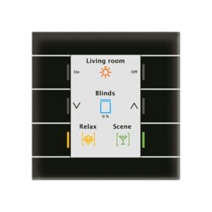 KNX Glass Push Button II Smart Black KNX BE-GT20S.02 MDT