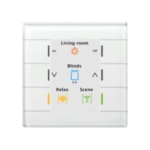 KNX Glass Push Button II Smart White KNX BE-GT20W.02 MDT