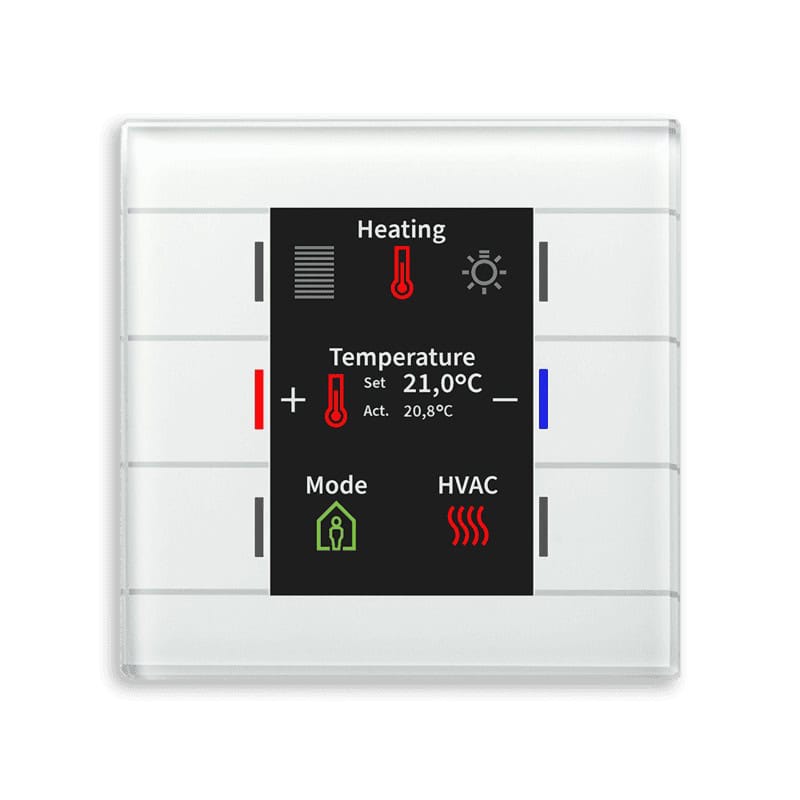 BE-GT2TW.02-square-800 KNX Glass Push Button II Smart White with Temperature Sensor KNX BE-GT2TW.02 MDT