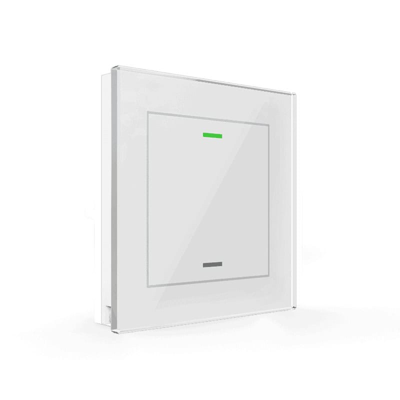 BE-GTL1TW.01-square-800 KNX Glass Push Button II Light 1 gang RGBW White with Temperature Sensor KNX BE-GTL1TW.01 MDT