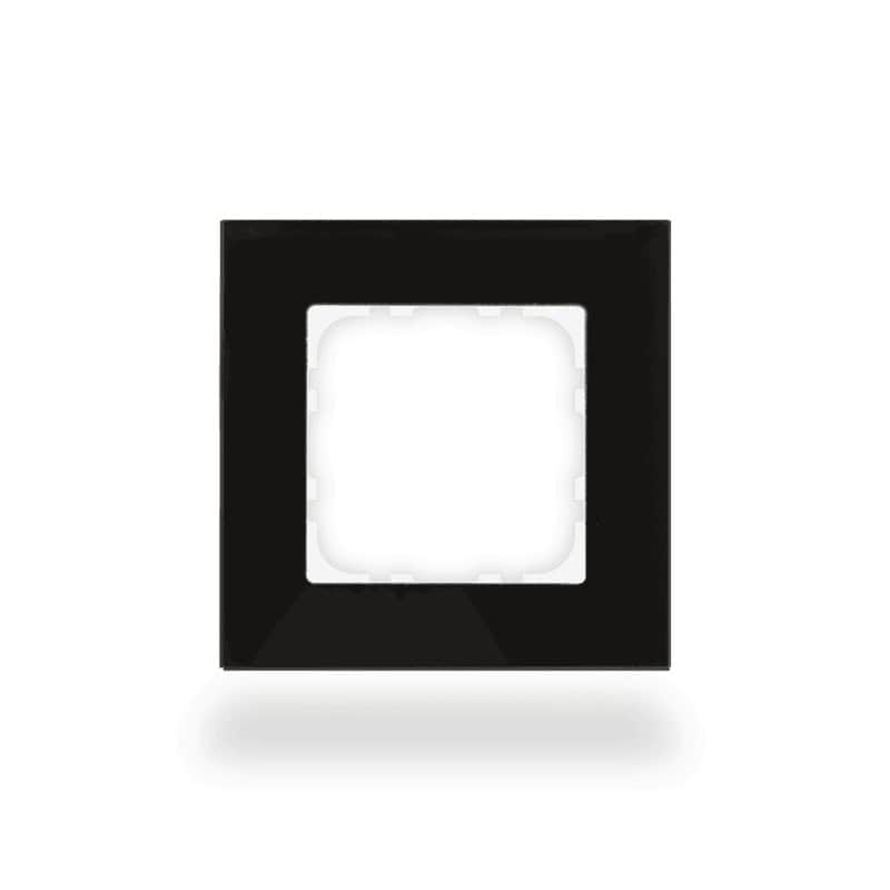 BE-GTR1S.01-square-800 Glass Frame 1 gang 55mm Black KNX BE-GTR1S.01 MDT