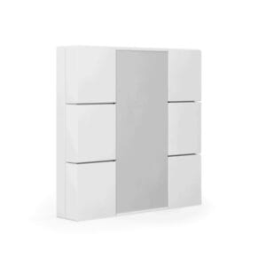 KNX Push Button Plus 55 – 6 Gang, Pure White Matt KNX BE-TA55P6.02 MDT