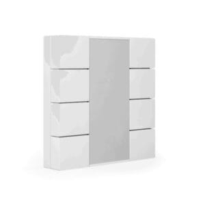 KNX Push Button Plus 55 – 8 Gang, Pure White Matt KNX BE-TA55P8.02 MDT