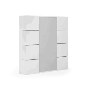 KNX Push Button Plus TS 55 – 8 Gang, Pure White Matt KNX BE-TA55T8.02 MDT