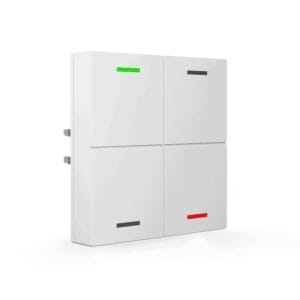 KNX Push Button Light 55 4 gang RGBW White KNX BE-TAL5504.01 MDT
