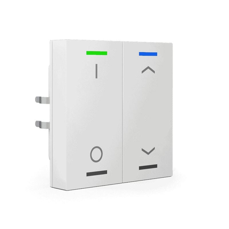 BE-TAL55T2.D1-square-800 KNX Push Button Light 55 2 gang RGBW Switch+Blinds White KNX BE-TAL5502.D1 MDT