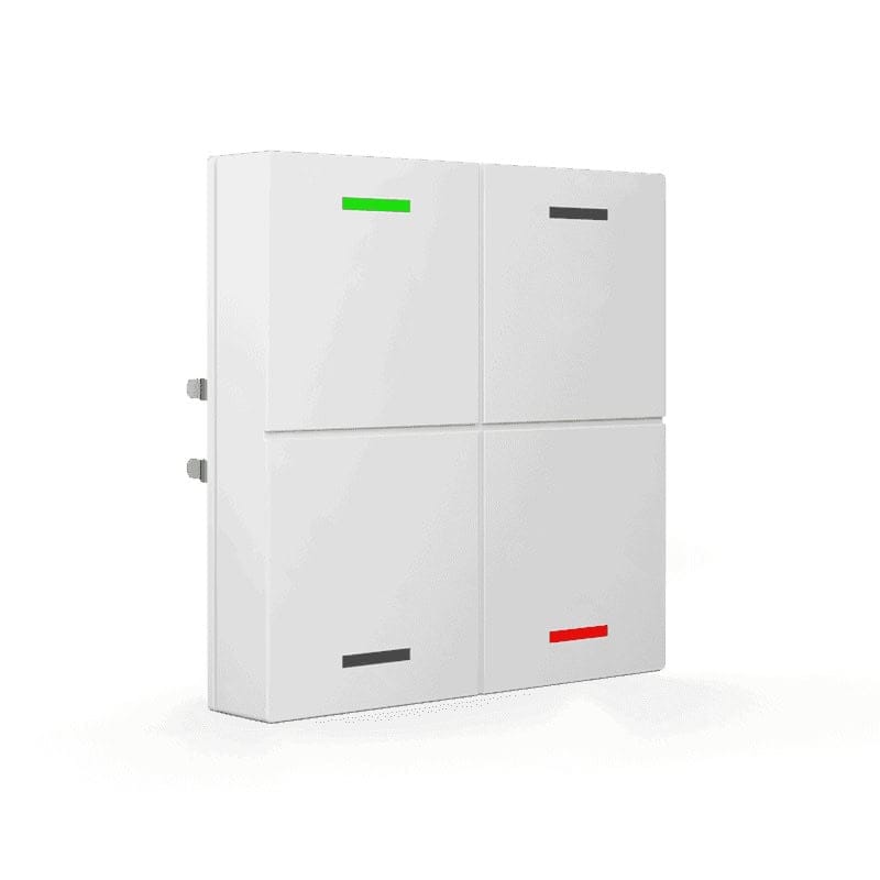 BE-TAL55W406.01-square-800 Rocker for KNX Push Button Light 55 – 4 Gang, Black Matt KNX BE-TAL55W406.01 MDT