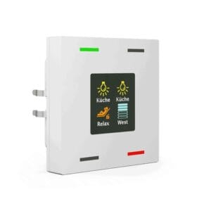 KNX Push Button Smart 63 – 4-Gang with Colour Display, Studio White Glossy KNX BE-TAS6304.01 MDT