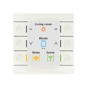 KNX Push Button Smart 86 Colour Display White KNX BE-TAS86.02-1 MDT