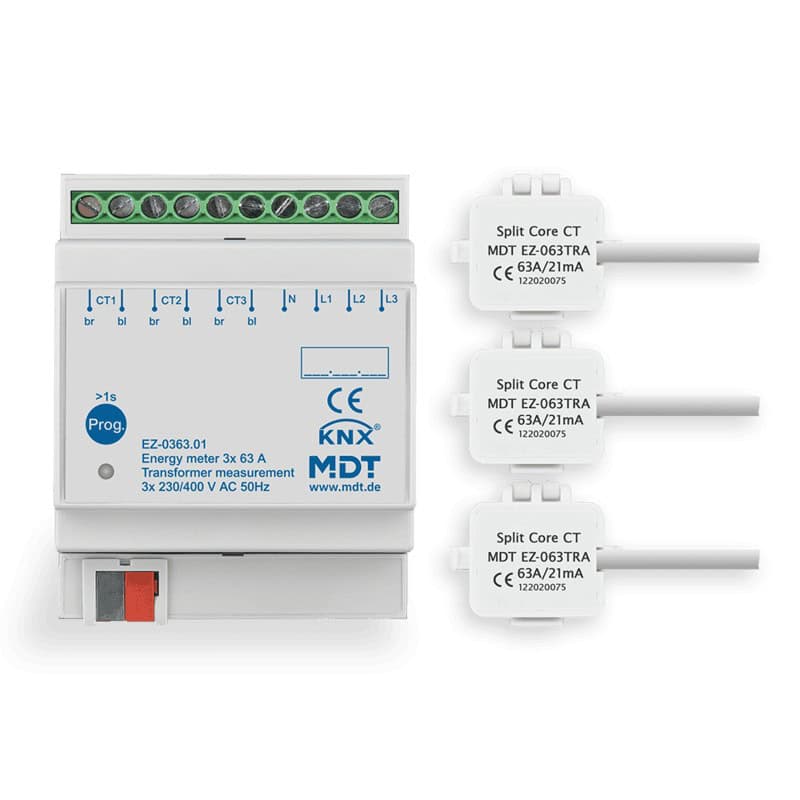 EZ-0363.01-square-800 KNX Energy Meter 3-channel 63A Transformer 4SU MDRC KNX EZ-0363.01 MDT