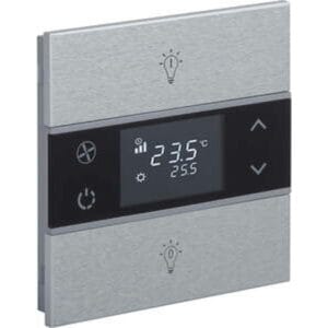 Intrerupator KNX 1F Rosa Metal Natural — EAE KNX Smart Home