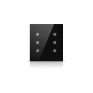 Intrerupator KNX 3F Rosa Solid Negru — EAE KNX Smart Home