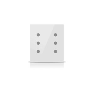 Intrerupator KNX 3F Rosa Solid Alb — EAE KNX Smart Home