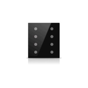 Intrerupator KNX 4F Rosa Solid Negru — EAE KNX Smart Home
