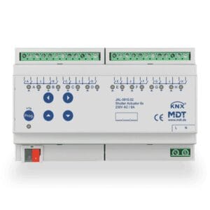 KNX Shutter Actuator 8-Channel JAL-0810D.03S – 8 A, 24 V DC, Secure KNX JAL-0810D.03S MDT