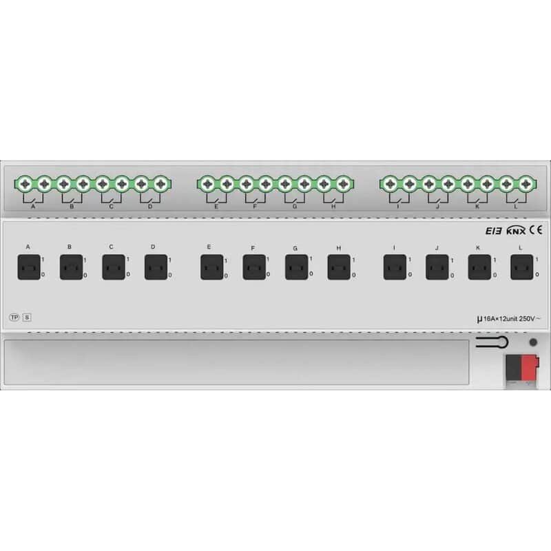 LYK1216412J-square-1024 Actuator Comutare KNX 12 Canale 16A Sina DIN KNX LY/K1216412J Letour
