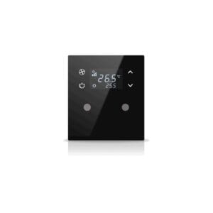 Termostat KNX butoane Mona Negru — EAE KNX Smart Home