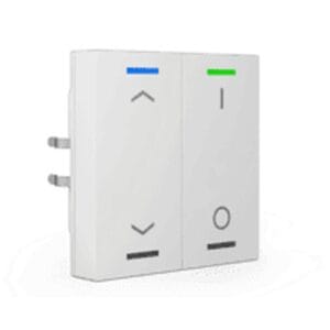 KNX RF+ Push Button Light 55 RF-TAL55T202.C1S 2 gang RGBW TS Secure White blinds+switch KNX RF-TAL55T202.C1S MDT